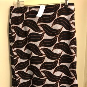Ann Taylor Printed Print Skirt